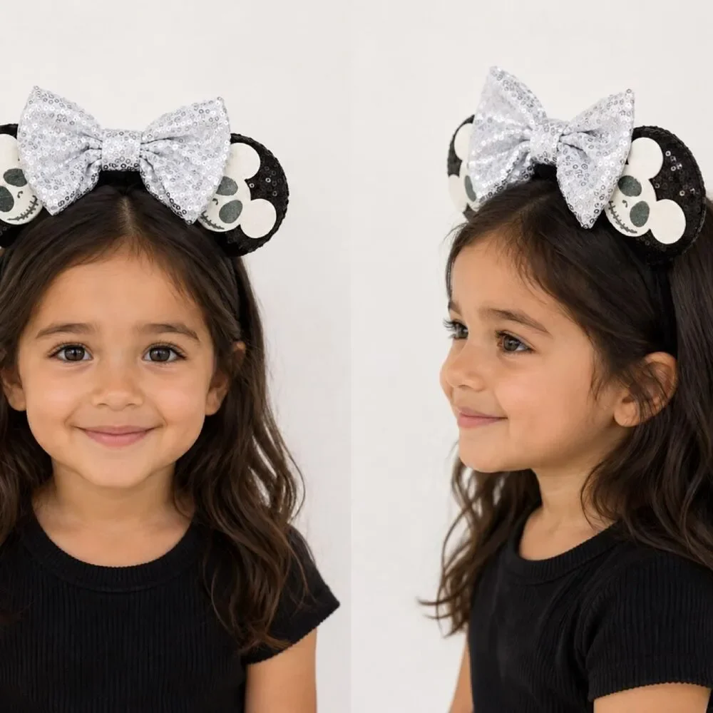 Disney Women's Black and Silver Hair-accessories